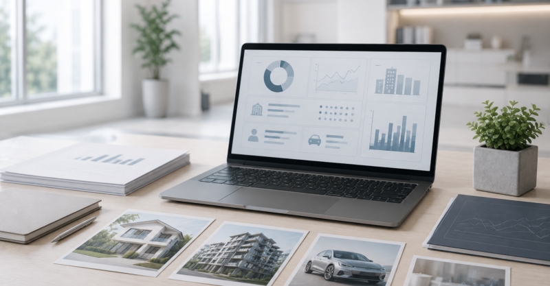 Digitale Vermögensrecherche mit Auswertung von Immobilien, Fahrzeugen und finanziellen Vermögenswerten